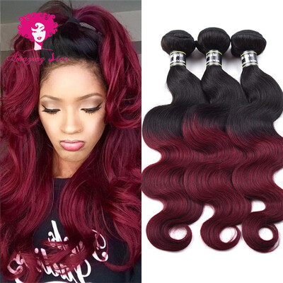

Amazing Star Hair Body Wave Brazilian 3 Bundles Ombre Hair Body Wave Human Hair Extensions Bundles Can Be Dyed and Bleached 1B/99j