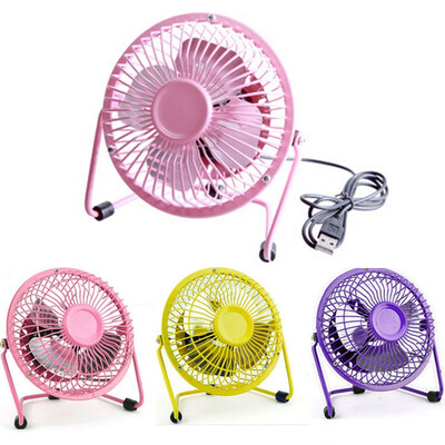 

[Jingdong supermarket] green reed fan fan summer creative USB4 inch mute female models color