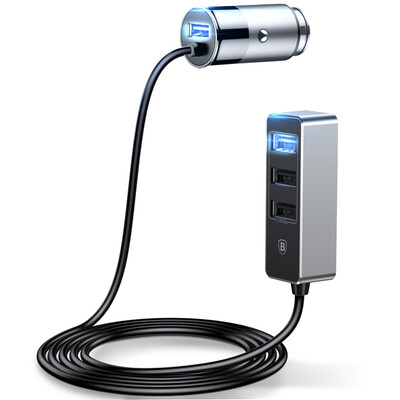 

Baseus 4 USB Car Phone Charger For iPhone iPad Huawei Samsung Xiaomi Mobile Phone USB Charger 5V 55A Car Charger Car-Charger
