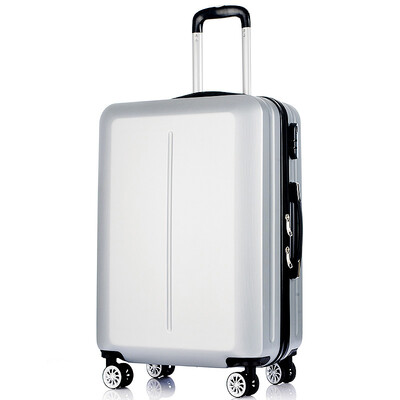 

Vantiiear TROLLEY CASE Caster wear-resistant anti-fall suitcase 20-inch men and women suitcase boarding box silver