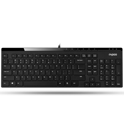 

Rapo N7000 проводная клавиатура мультимедийная клавиатура свет клавиатура офисная клавиатура USB клавиатура клавиатура компьютер клавиатура клавиатуры черный