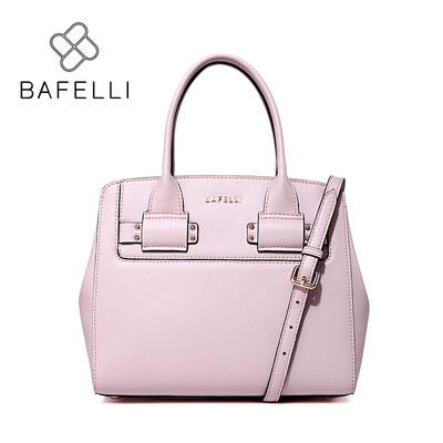 

BAFELLI autumn&winter rivet split leather handbag high capacity shoulder bolsa feminina black blue womens messenger bag