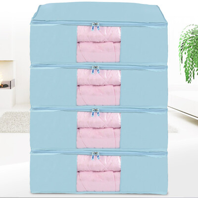 

bicoy Oxford cloth sorting bag clothes quilt storage bag large 4 elegant blue