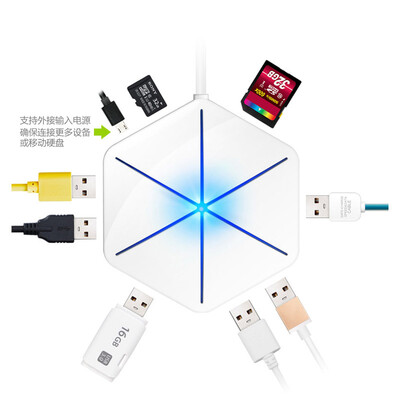 

Core ice respect ICE COOREL USB20 with OTG high-speed expansion of 6 HUB hub desktop laptop one six USB splitter converter