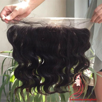 

Peruvian Body Wave Frontal 100 Human Hair 13x4 Ear to Ear Lace Frontal Closure Non-remy Hair Natural Color Free Part