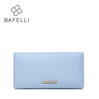 

BAFELLI cow split leather womens wallets high capacity long pures unisex money clips 4 colors women famous brands wallets