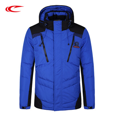 

SAIQI Зимнее серое дамское пальто Экстренная толстая с капюшоном водонепроницаемая теплая одежда Зимняя куртка Пешие прогулки 1108