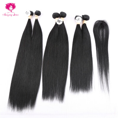 

Amazing Star Hair Brazilian Straight Hair One Pack Hair Unprocessed Virgin Human Hair Extensions Soft and Bouncy Hair Bundles