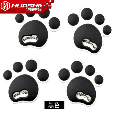 

Hua Zhuang car bumper car anti-collision stickers dog foot bumper car door strip anti-rub anti-rub car GM modified supplies black models