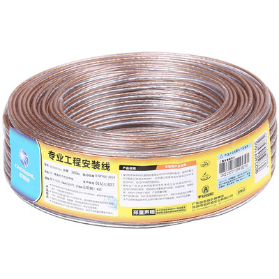 

Akiara CHOSEAL audio cable audio line speaker line speaker line fever level enhanced shield anti-interference oxygen-free copper 50-core 100 meters QS2240T100S
