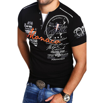 

Mens Fashion Personality Cultivating Short-sleeved T-Shirts