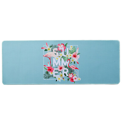

Yuan Yuan flower mouse pad large Nordic flamingo waterproof lock game pad office computer keyboard non-slip table mat