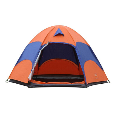 

Shengyuan 5 double double hexagonal tent large Mongolian tents inside the account thoroughly through the yarn netting waterproof waterproof anti-ultraviolet
