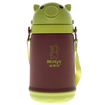 

Mattea Matyz children&39s straw cup built-in straw baby cup 420ml MZ-0925 green