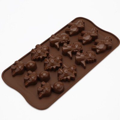 

Silicone Mold Ice Cube Tray for Cake,Candy,Jelly &Chocolates Silicone Mold (Dinosaur