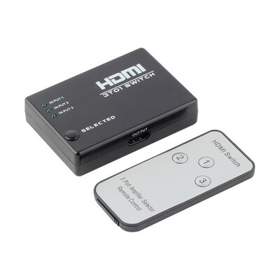 

3 порт HDMI переключатель 1080p Switcher сплиттер с пульта ду для HDTV, PS3 DVD