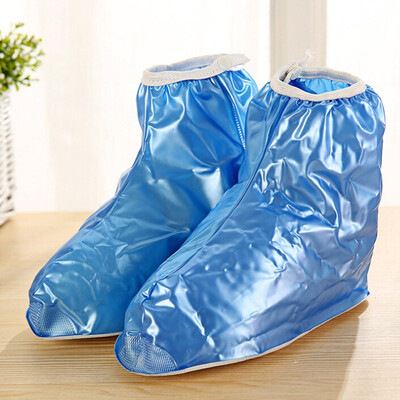 

Green reed rain boots cover thick PVC waterproof children blue section L bottom about 245cm