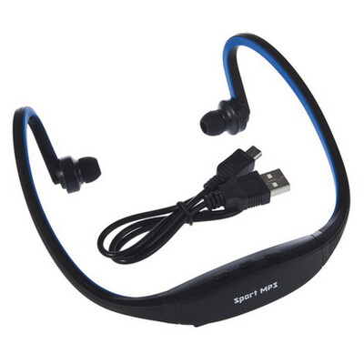 

USB Sport Running MP3 Music Player Wireless Headset Headphone Earphone TFSlot