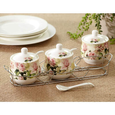 

A Ting Condiment Pot Spice Jar Kitchen Appliance Seasoning Box with Spice Rack
