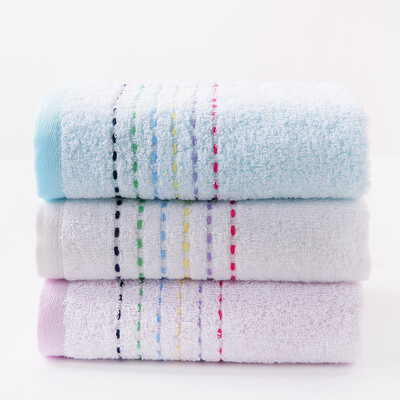 

Gold towel home textile cotton towel plain striped towel three loaded red white blue 80g strip 72 34cm