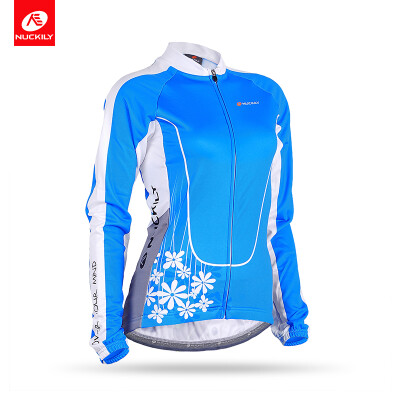 

NUCKILY Women Winter Cycling Wear Wholesale Fleece Thermal Road Bike Jersey GE004