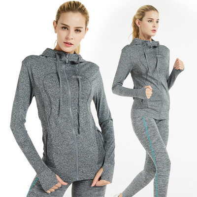 

El Monte ALPINT MOUNTAIN Outdoor Running One-piece Hooded Long-sleeved Cardigan Sweater Sports Jacket Women Yoga Fitness Wear Fitness Wear 650-904 Purple XL