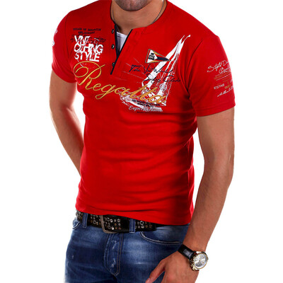 

Plus Size Men' Fashion Personality Cultivating Short-sleeved T-Shirts -4XL