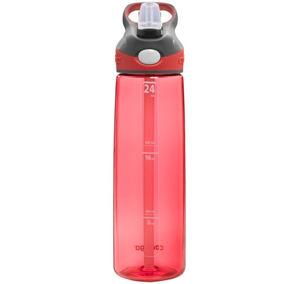 

contigo single layer sports straw cup summer portable leakproof outdoor plastic cup 750ML red HBC-ADN011