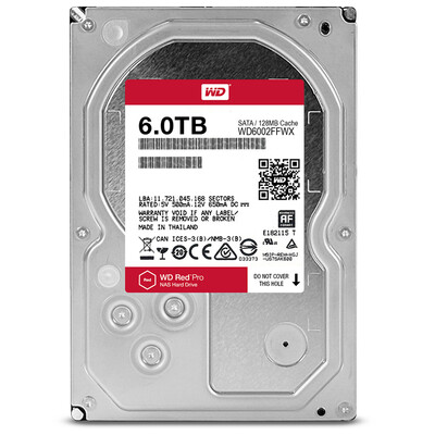 

Western Digital WD Red Disk Pro 6TB Network Storage Hard Drive NAS Hard Drive SATA6Gb s 128M Cache WD6002FFWX