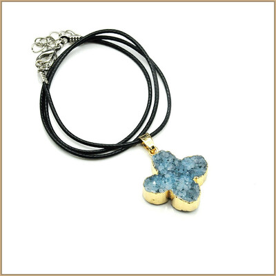 

1 PCS Yumten Necklace Women Colares Gemstone Подвеска ожерелье Подвеска Цветочная форма Kolye Colar Choker Kadin Kolye Collana Natural