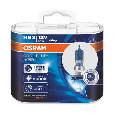 

OSRAM яркий белый серия HB3 (9005) белый лампочка лампа накаливания ближний свет ближнего света [яркий 50%, цветовая температура 5000K] 12V60W