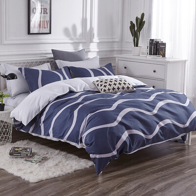 

Jiuzhou deer kit home textile cotton bedding twill print four-piece linen quilt cover skyline 1518 m bed 200230cm