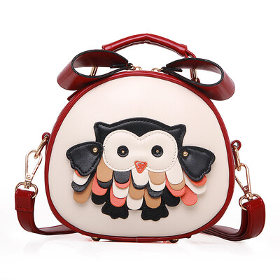 

Aliwillam® 2016 new fashion women leather handbag cartoon bag owl shoulder bags Women's Crossbody Messenger Bags