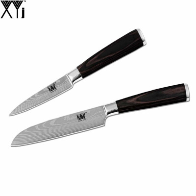 

XYj Brand 3.5+5 Inch High Grade Kitchen Knife Set Beauty Pattern Stainless Steel Sharp Blade Cooking Tools Acceessories Sale