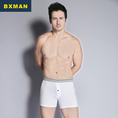 

BXMAN Men&39s Underwear Men&39s Boxer Shorts Cotton Knitwear Arrow&39s Waist Business Men&39s Underwear 955 White 170M
