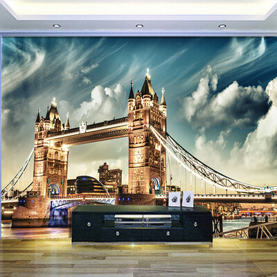 

London City Photo Wallpaper Customized London Tower Bridge Несколько видов Стиль Современная винтажная ностальгическая европейская архитектура