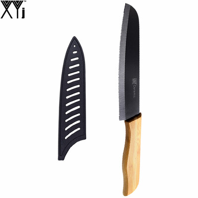 

6 Inch Santoku Ceramic Knife With Sharp Blade Bamboo Handle Serrated Bread Knife Cooking Tools Multifunctional Kitchen Knife