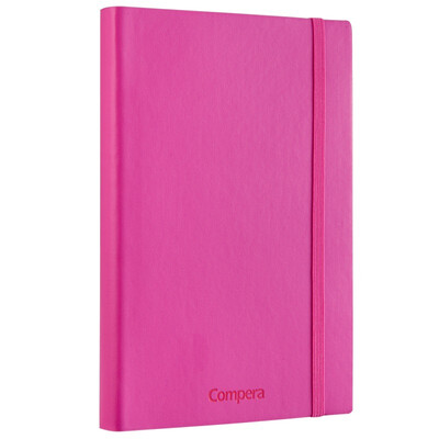 

Hearts (COMIX) C8003 Compera Leather Notebook / Notepad 146 pages A6 Pink