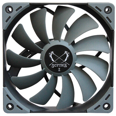 

Кос (SCYTHE) KF120-1850 ШЕГО 12см вентилятор (4pin PWM вентилятор / вентилятор подшипник точность герметичный FDB / 400-1850PWM)