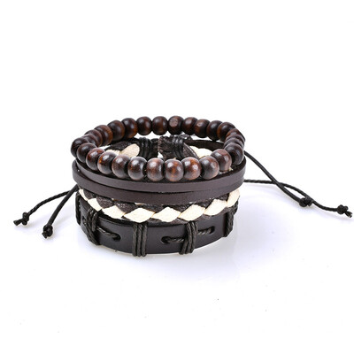 

61178111 A new preparation of PU rope wind in Europe and America pop bracelet