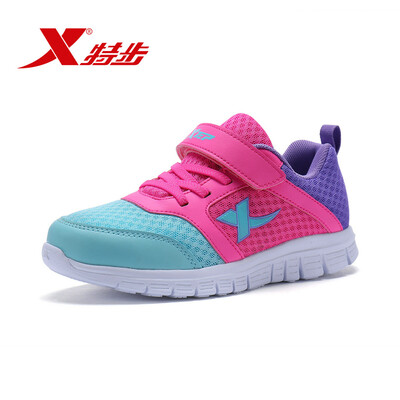 

Xtep XTEP childrens sports shoes girls sports shoes color matching running shoes 683314119500 red purple 35 yards