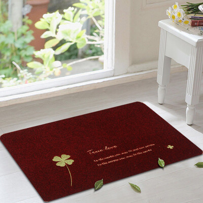 

[Супермаркет] Jingdong Европейский Зеленый камыш коврики нескользящей коврики тряпка дома Clover серый 40 * 60 см