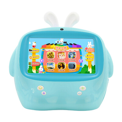 

Fire rabbit video early education machine art enlightenment training touch-screen children's smart Bluetooth learning story machine I7 9-inch Bluetooth version blue 16G