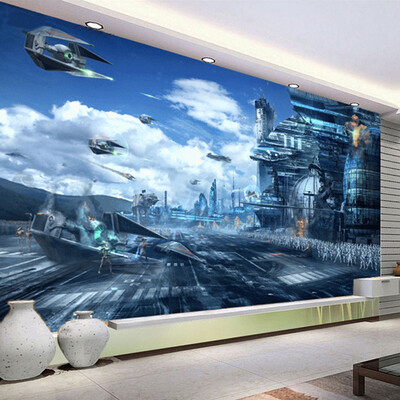 

Custom 3D Mural Wallpaper For Walls Future Universe War Theme Science Fiction Movie Large Wall Painting Photo Wallpaper Roll
