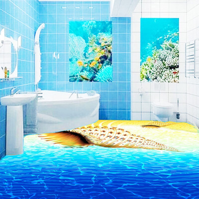 

Бесплатная доставка Beach shell 3D стерео настил обои гостиной парк декоративный водонепроницаемый фреска настенный 250cmx 200cm