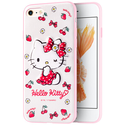 

Hello Kitty Apple iPhone6s / 6 Mobile Shell / Cover Cartoon Cute All-Inclusive Drop Трехмерная мягкая обложка Маленькая свежая