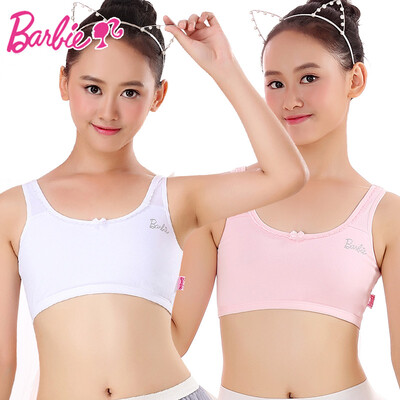 

Barbie 2 Pack Girl Bra Development Period Underwear Sports vest Junior High School Student Bra ABY3001 70A