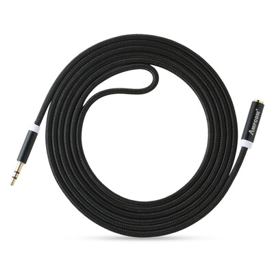 

An Pukang AMPCOM 35mm car AUX audio line male to male 15 meters headphone extension cable mobile phone tablet audio conversion line black AMBK35215