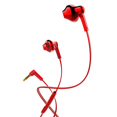 

Encore Baseus Encok H03 wire headset electroplating in-ear headphones fidelity 17gL-type socket compatible with 35mm red