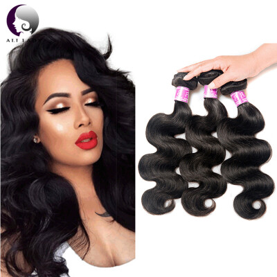 

ALI LADY Fashion Plus Hair Products 8A Brazilian Virgin Hair Body Wave 3 Bundles Unprocessed Human Hair Bundles Virgin Brazilian H